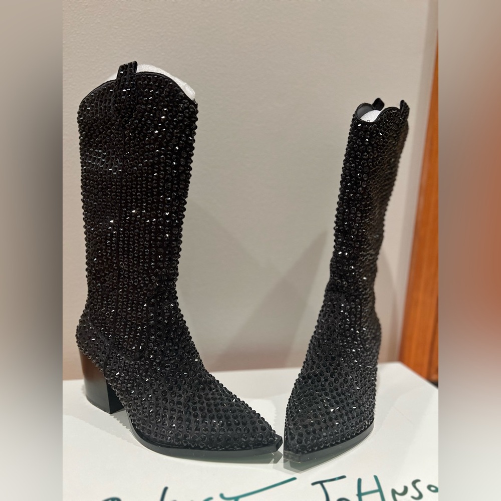 Betsey Johnson Women's Randy Rhinestone Western Boots